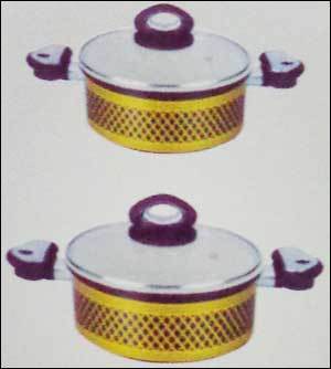 Forged Ceramic Biriyani Casserole Pot With Glass Lid