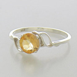 Citrine Sterling Silver Ring