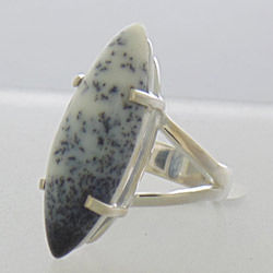 Dendritic Opal Ring