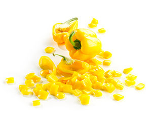 Frozen Peppers Yellow Diced
