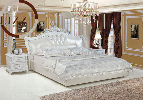 Home European Leather Bed (A805)