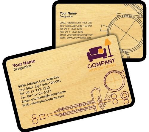 Wood Business Cards