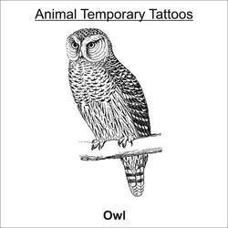 Owl Temporary Tattoos