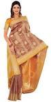 Color Brocade Silk Saree