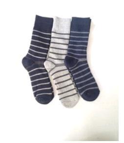 Striped Terry Cotton Lycra Socks