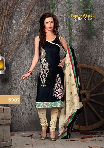 Black Color Cotton Salwar Suit