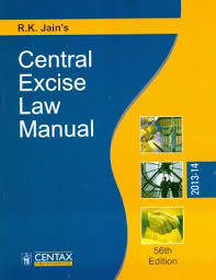 Central Excise Law Manual Book