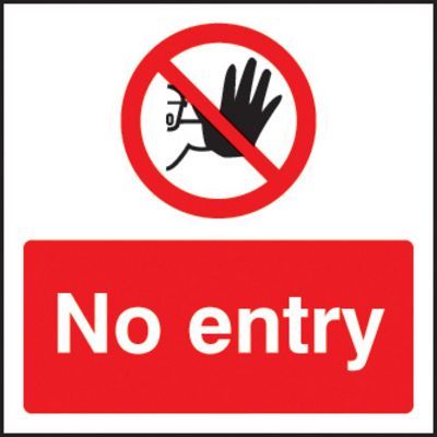 No Entry Sign Boards