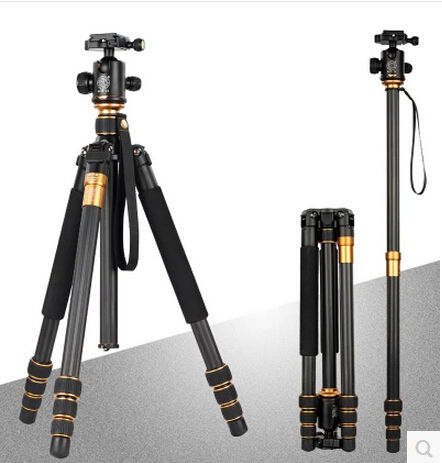 Portable Camera Tripod Separated Into Monopod