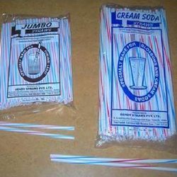 जंबो और क्रीम सोडा डिस्पोजेबल स्ट्रॉ