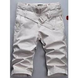 Three Quarter Pants Men 3 Quarter Pants Fashion Print Casual Shorts Cropped  34 Pants M4XL