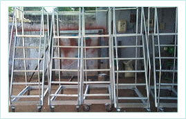 Aluminium Trolley Step Ladder