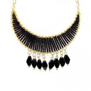 Party Wear Black Beads Necklace