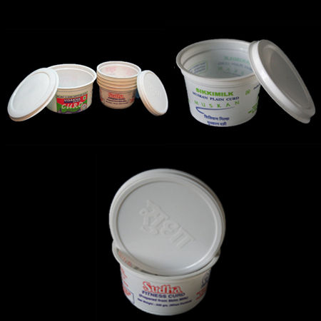 Thermocol Curd Packaging Cups