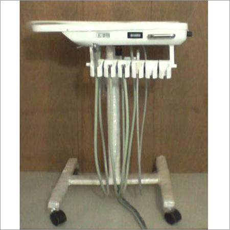 Instrument Trolley - High Grade Steel Material, Big Size Instrument Tray , Adjustable Height & Easy Movement with Four Castors