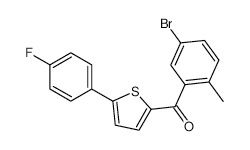 (5-Bromo-2-methylphenyl)[5-(4-fluorophenyl)-2-thienyl]methanone