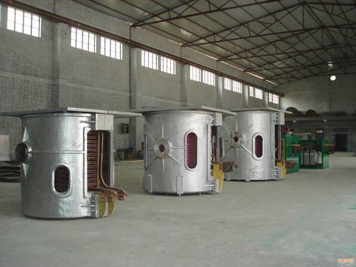 Blue Medium-Frequency Induction Furnace