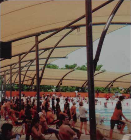 Durable Shade Structure For Swimming Pool
