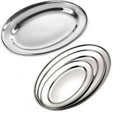 Designer Steel Oval Plates