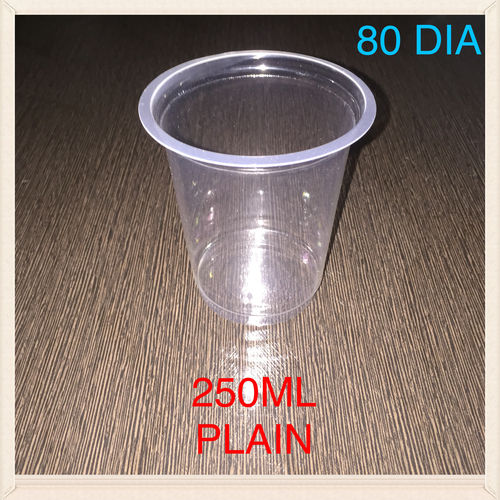 Plain Plastic Glass (250ML)