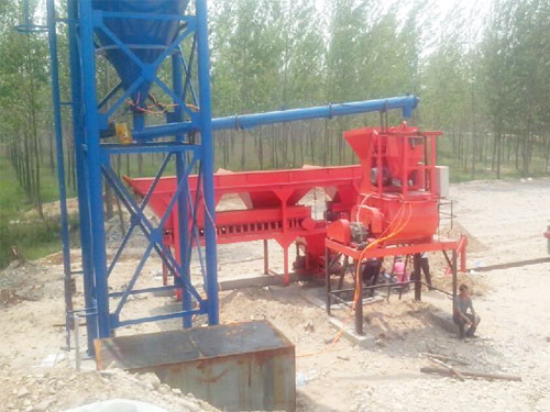 100% Cotton Mini Portable Hzs35 Concrete Mixing And Batch Station And Plant