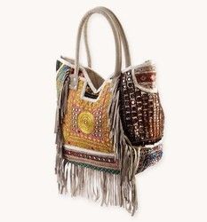 Girls Designer Fringe Leather Shoulder Bag