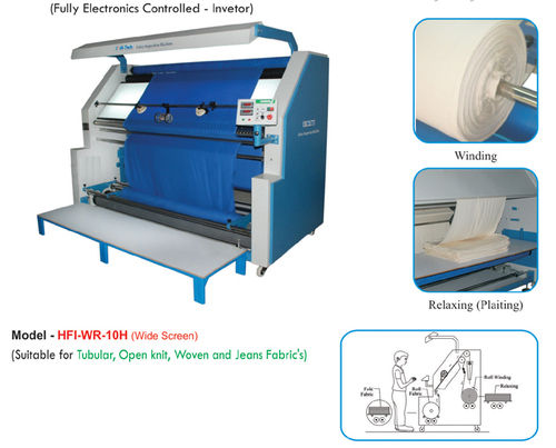 Multifunction Fabric Inspection Cum Winding And Relaxing (Plaiting) Machines