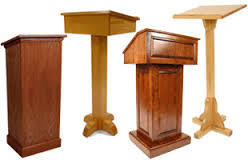 Multicolor Wood Podium