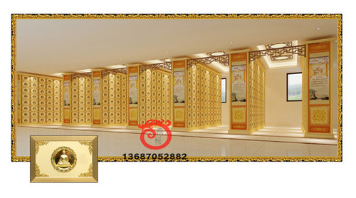 मंदिर की सजावट में सुंदर और लक्जरी कोलम्बेरियम