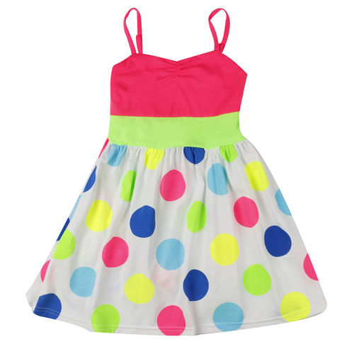 Polka Dot Baby Girls Skirt With Shoulder Straps