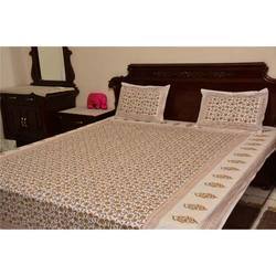 Hand Block Cotton Double Bed Sheet