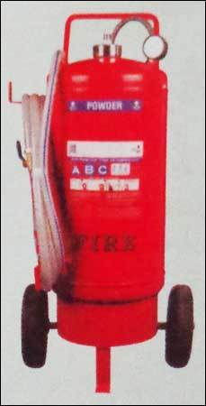 Mounted Type Fire Extinguisher With Dry Chemical Powder Trolley