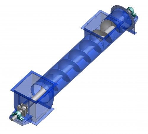 Screw Feeder - Variable Pitch Design for Uniform Material Draw | Ideal for Bin and Hopper Unloading