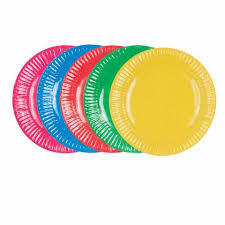 Coloured Paper Plates