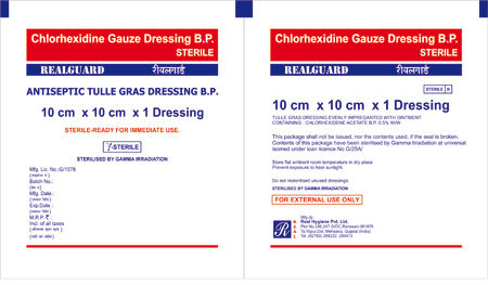 Chlorhexidine Gauze Dressing B.P. Sterile