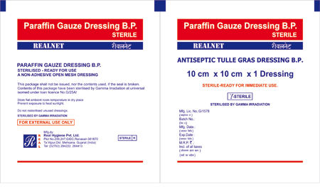 Paraffin Gauze Dressing B.P. Sterile