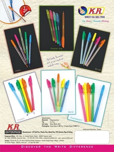 Ball Pen - Premium Quality Raw Material, Sophisticated Technology, Stylish Design and Reliable Ink Flow