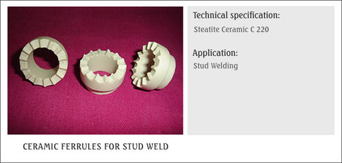 स्टड वेल्ड के लिए सिरेमिक फेरूल
