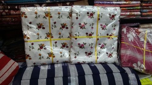 White Cotton Printed Bed-Sheet