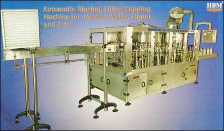 Automatic Rinsing, Filling Capping Machine for Mineral Water and Juice