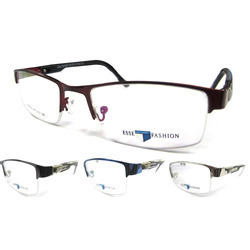 Optical Frame (BO-001) - Metal 140mm Burgundy, Lightweight Durable Stylish Comfortable