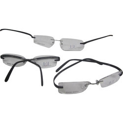 Optical Frame (BO-004) - Metal Acetate, 140mm, Black | Lightweight, Stylish, Durable, Comfortable Fit, CR-39 Lens
