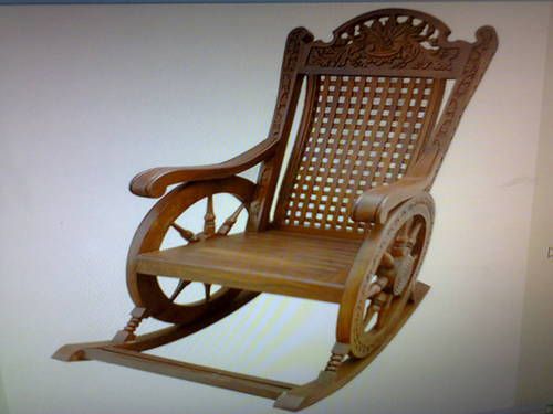 Shesham Wood Rocking Chair (SCR 6007)