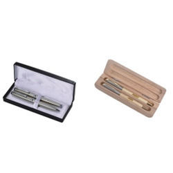 Metal And Wooden Pen Set