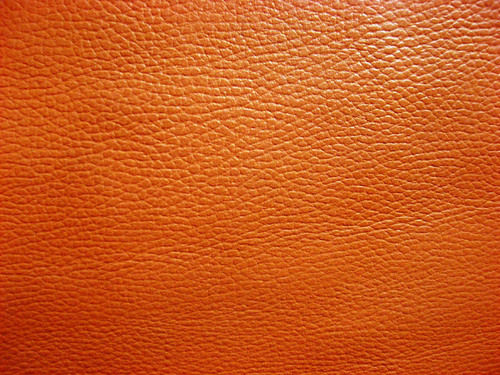Barton Orange Print Leather