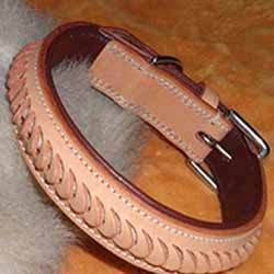 Round Leather Dog Collar