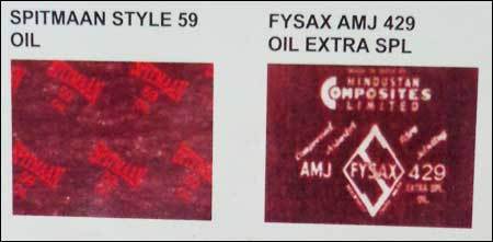 Spitmaan Style 59 Oil, Fysax AMJ 429 Oil Extra SPL Asbestos Jointing Rubber Sheet