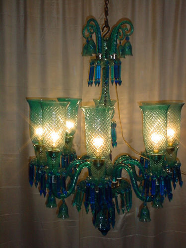 Green And Blue Chandelier