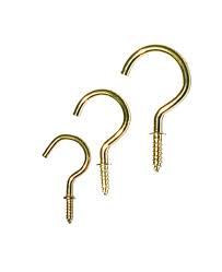 Brass Cup Hooks