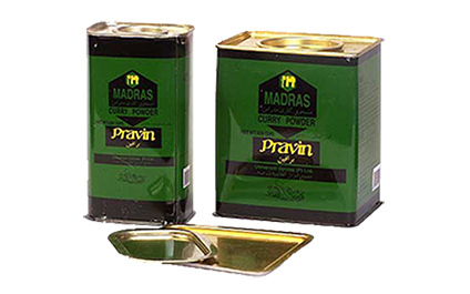 Curry Powder Tin Containers